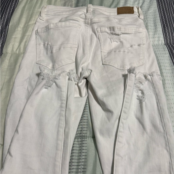 American Eagle Outfitters Denim - American Eagle Outfitters White Straight Leg Jeans
